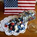 Vintage and Antique Button Collection & Ball Ideal Jar - Red White and Blue - The American Collection - - Treasury 3x