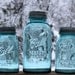 Vintage Blue Ball Perfect Mason Canning Jars 1-Quart & 2-Quart Jars - Wedding - Home Decor  - Collectible
