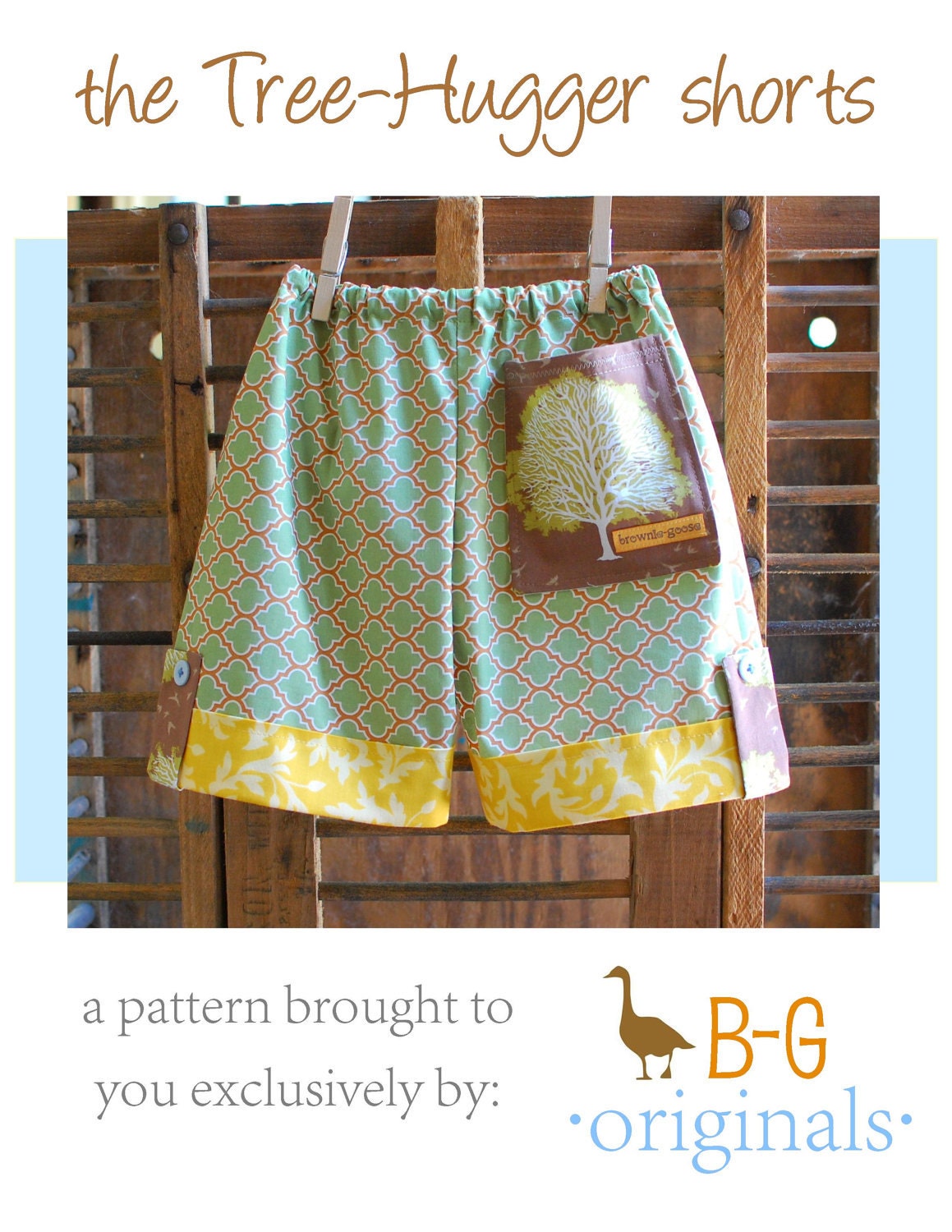 BG Original - The Tree-Hugger Shorts pdf pattern