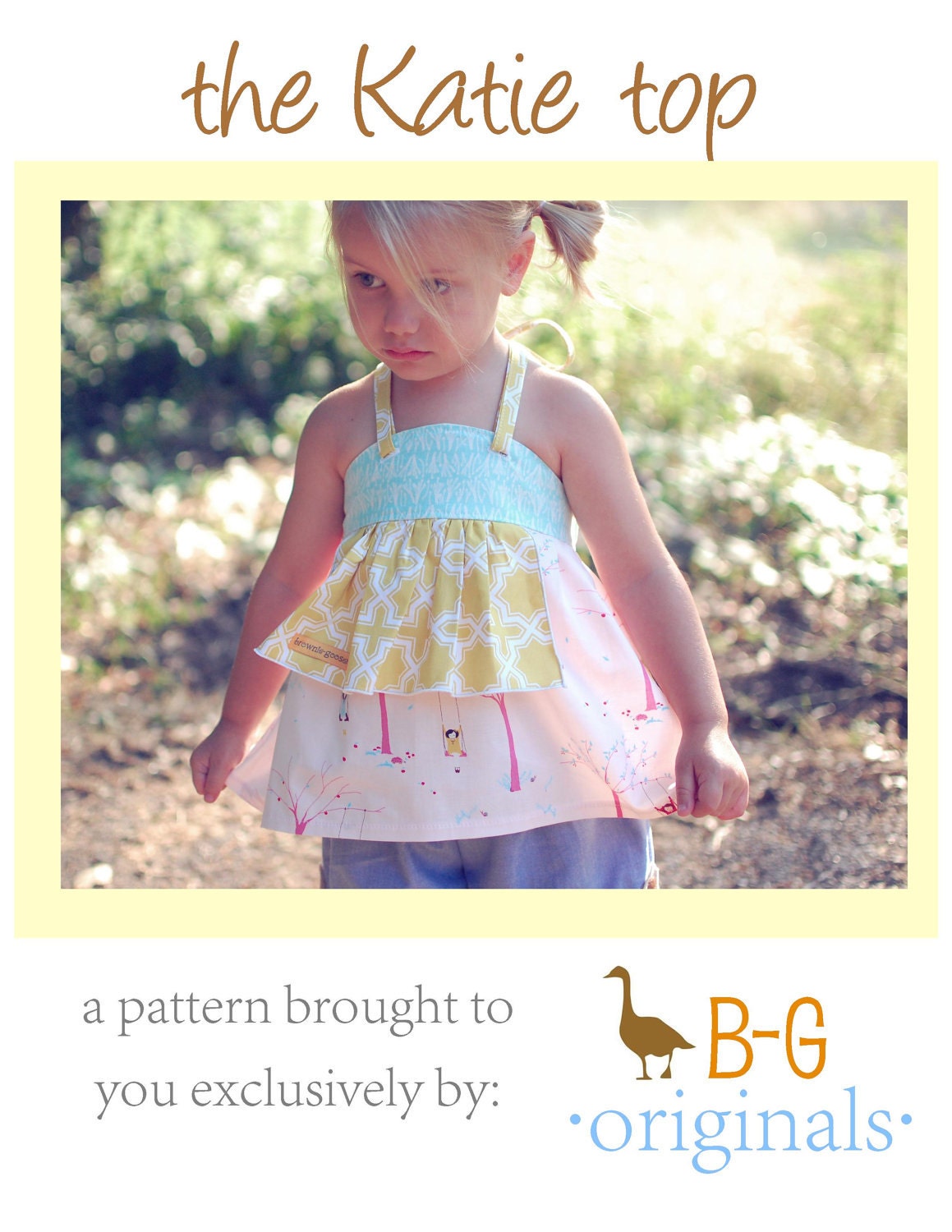 BG Original The Katie Top pdf pattern