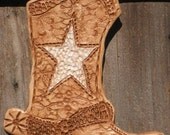Star Cowboy Boot Wall Art