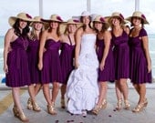 Bridesmaid Dress - Convertible Dress Jersey Infinity Wrap Style