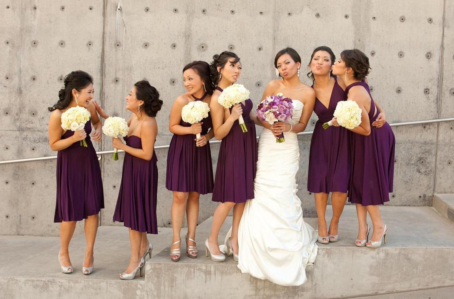 Infinity Dress Bridesmaid Dress - Convertible Jersey Wrap Style