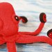 red felt octopus fascinator