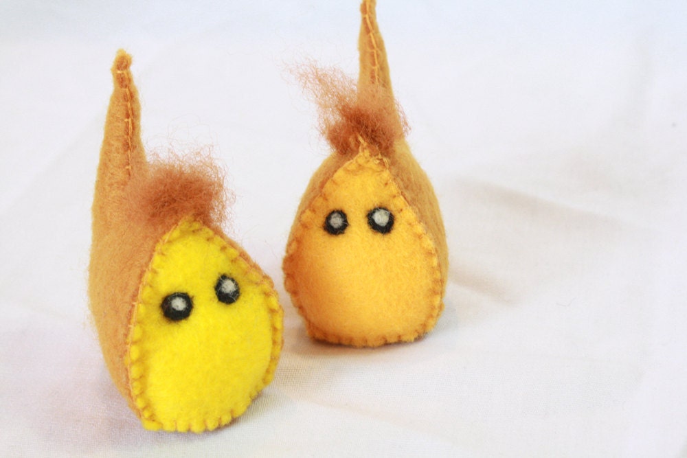 one brown and yellow felt Mudge