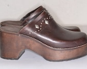 Brown Platform Woman Size 9