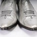 Silver cowboy boots Size 9