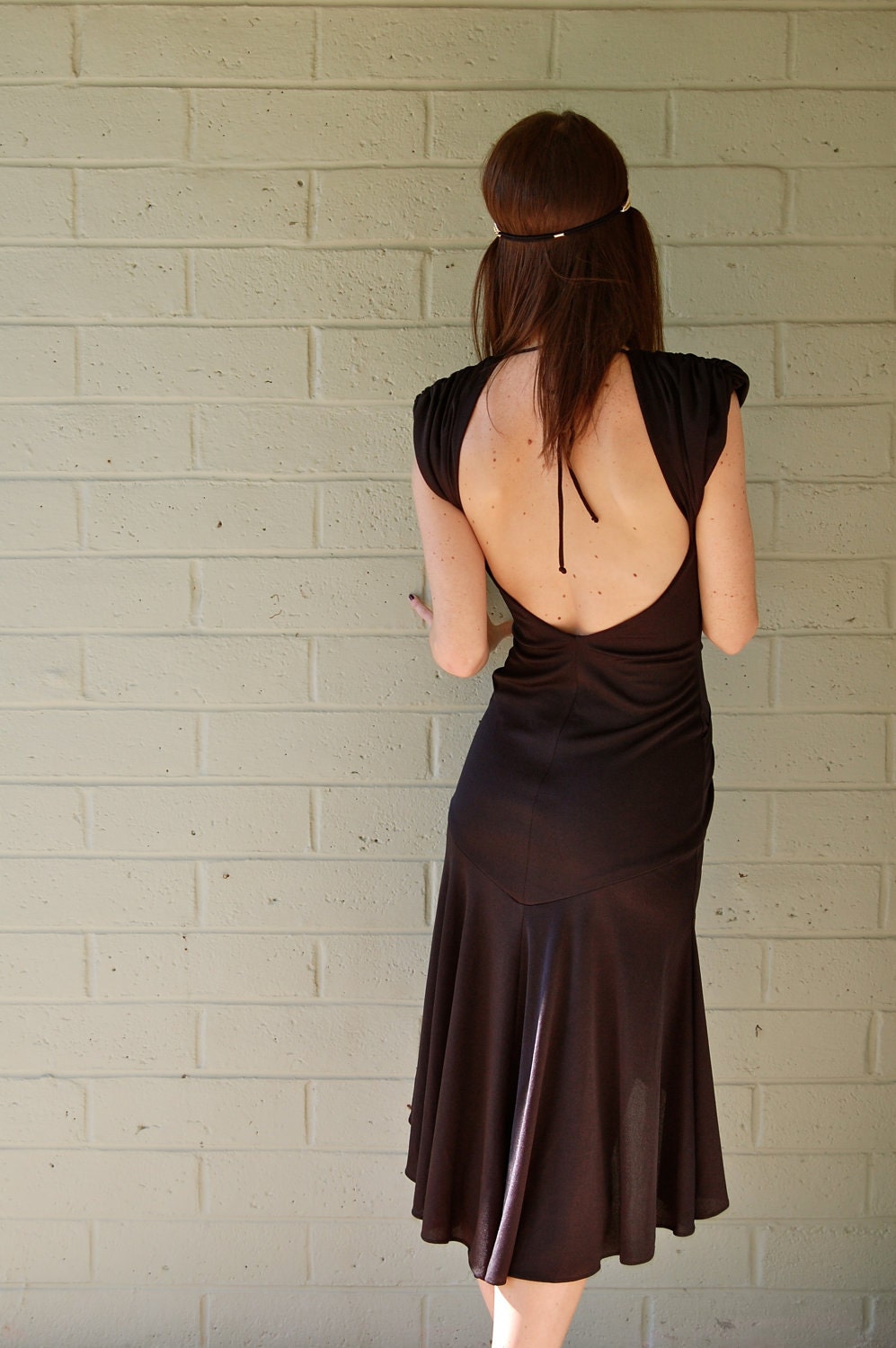 Vintage Black 70s/80s Disco Dress