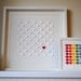Wedding Guest Book Alternative - 3D Wedding Hearts - RAINBOW - XS - For up to 60 guests (includes frame, instruction card & pen)