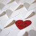 Wedding Guest Book Alternative, Personalized 3D Wedding Hearts - XS - For up to 60 guests (includes frame, instruction card & pen)