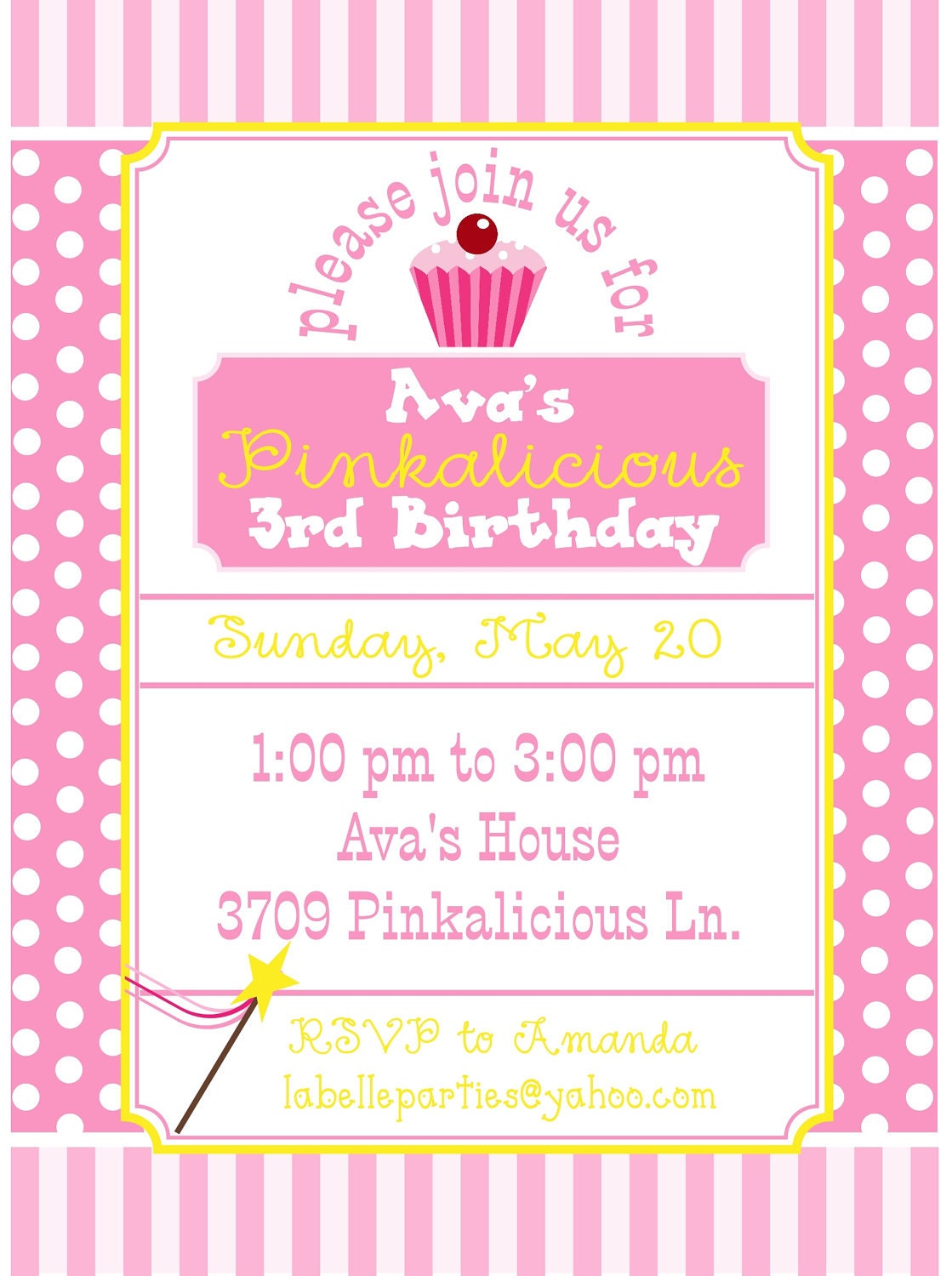 Printable Pikalicious Inspired Invitation Il_570xn