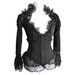 Blouse Venezia, victorian mourning, burlesque, goth, steampunk noir, Somnia Romantica by Marjolein Turin