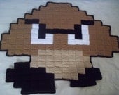 Big 8-bit Goomba rug