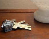 Robot Key Chain, Gray Functional Art