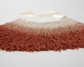 Fringe Necklace (Orange)