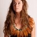 Feather Necklace with Turquoise Detail
