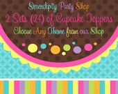 2 Sets of Cupcake Toppers -Choose Any Theme (SAVE 2.00) Il_170x135