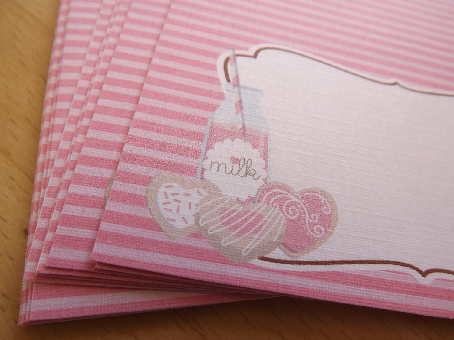 Milk and Cookies Collection: Printed Tent Cards Il_570xn