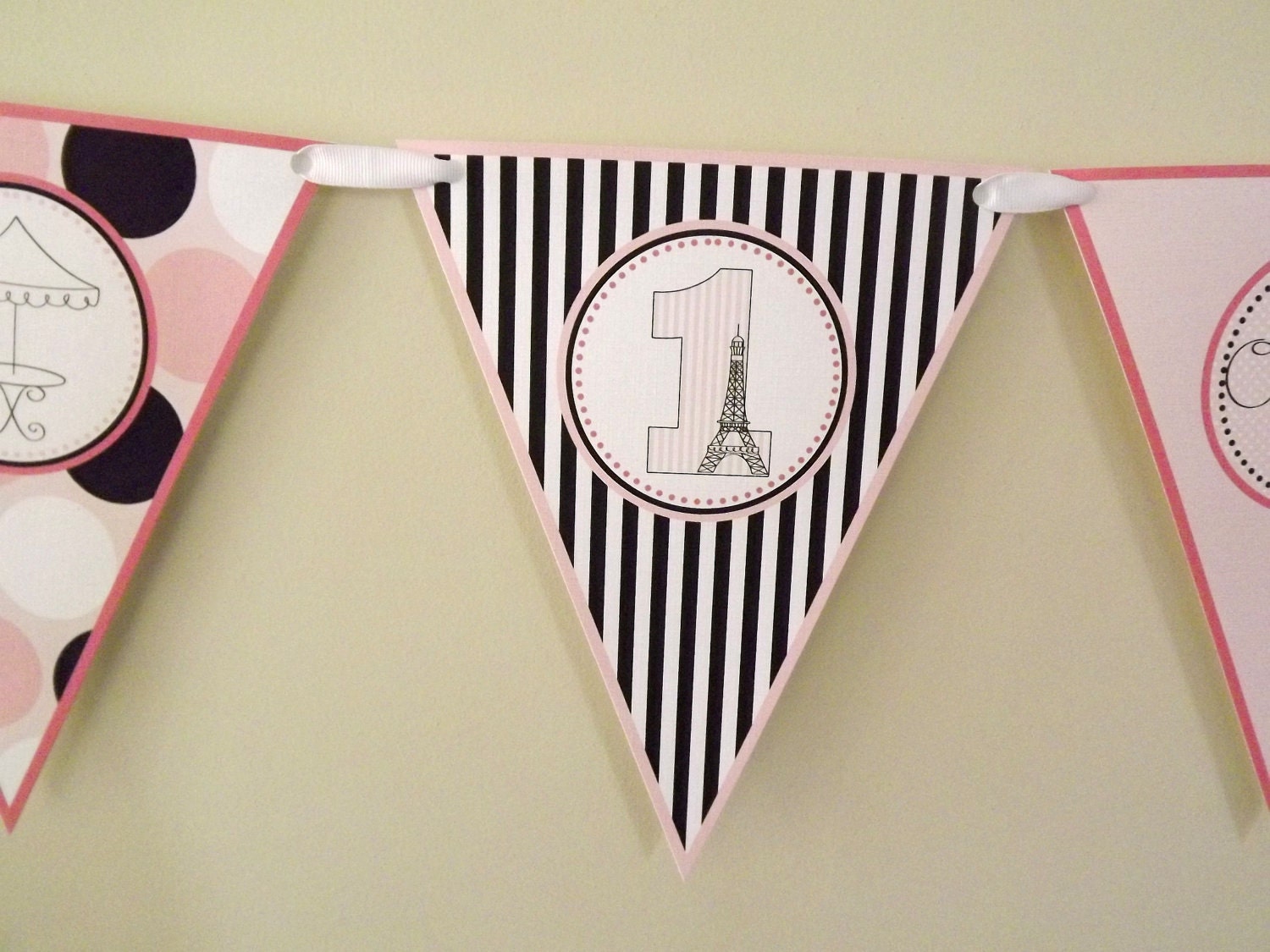 Ooh La La Collection: Small Pennant Banner Use for Birthday, Baby Shower, Bridal Shower Il_570xn