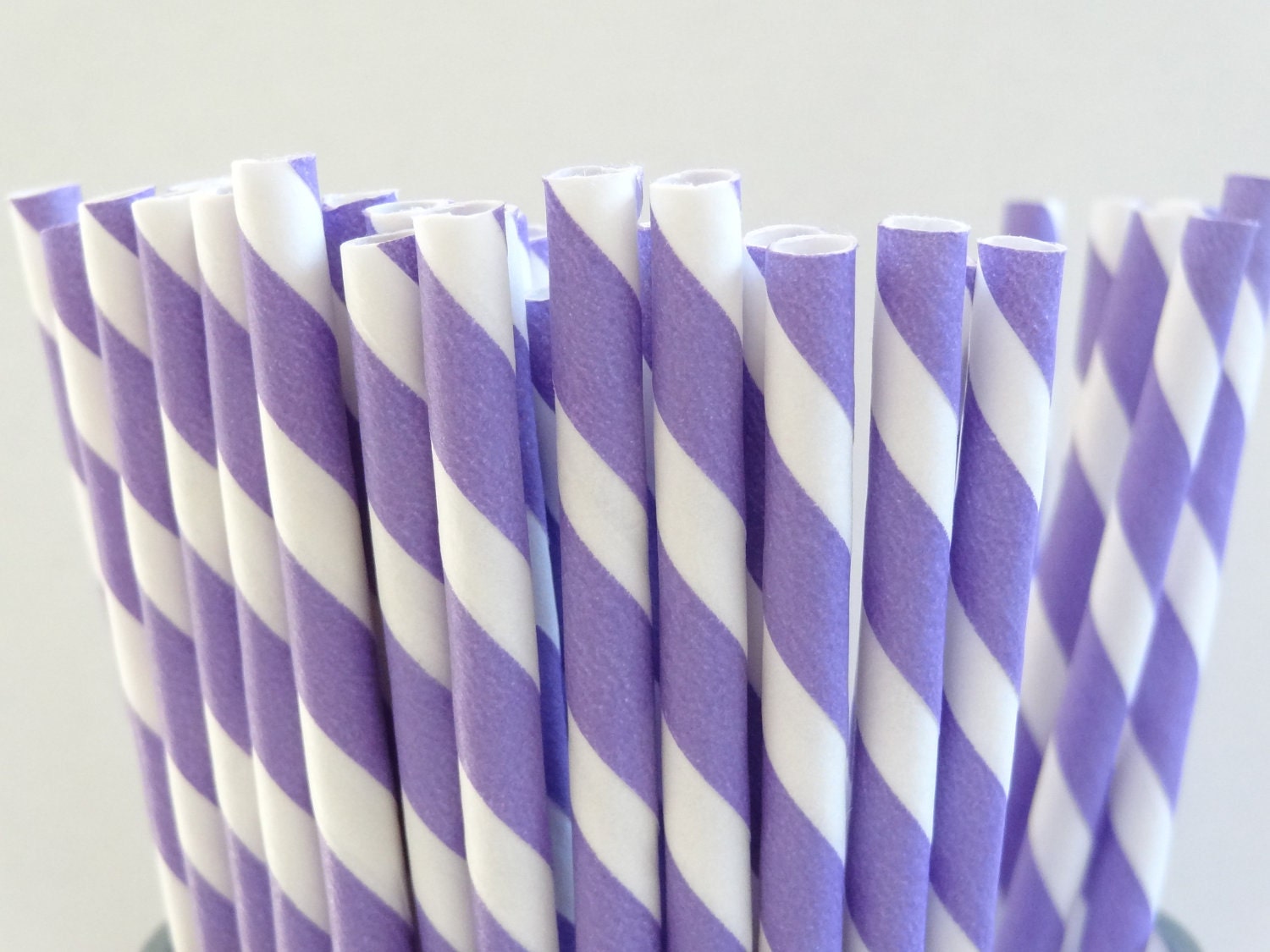 NEW to Serendipity Party Shop- Purple Striped Paper Straws Il_570xn