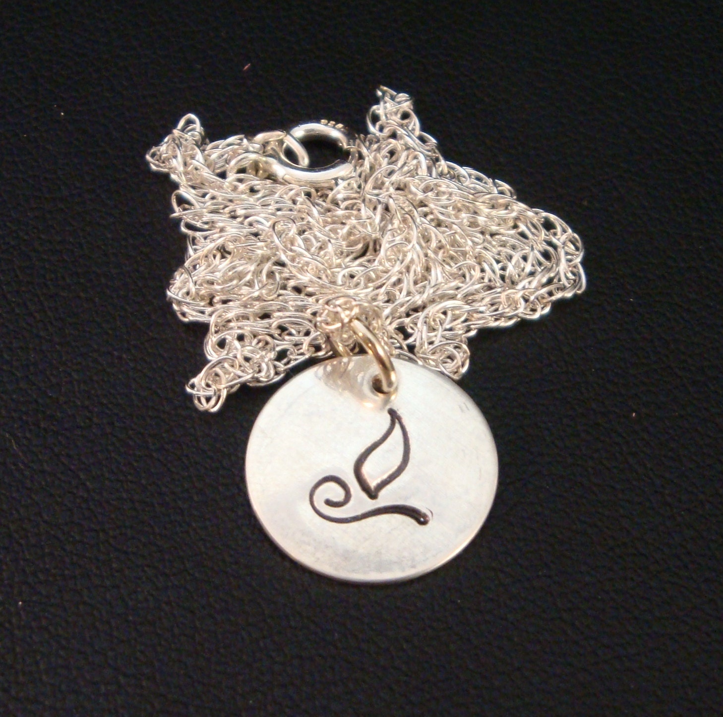 UU Chalice Necklace - Curl Design in Sterling Silver