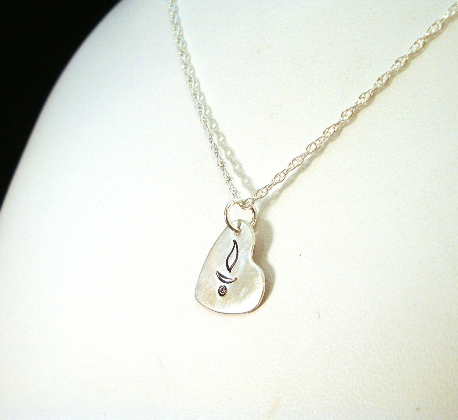 UU Chalice Heart Necklace - Handmade in Sterling Silver