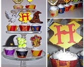 Harry Potter Inspired Printable Party Cupcake Wrappers and Toppers Il_170x135