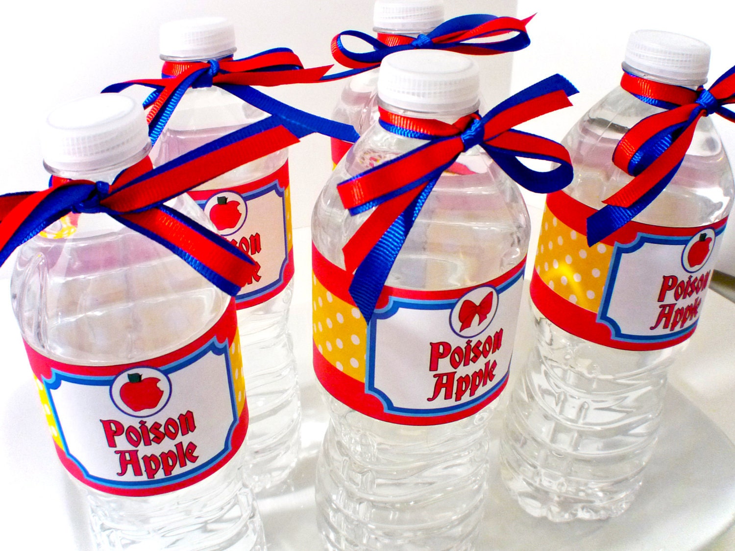 Snow White Digital Party PRINTABLE DIY Birthday Drink Labels