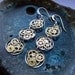 Steampunk Earrings Gearrings "Omega" Triple Circle Recycled Mechanical Watch Gear Dangle Sterling Silver French Wire Hook Steampunk Earrings