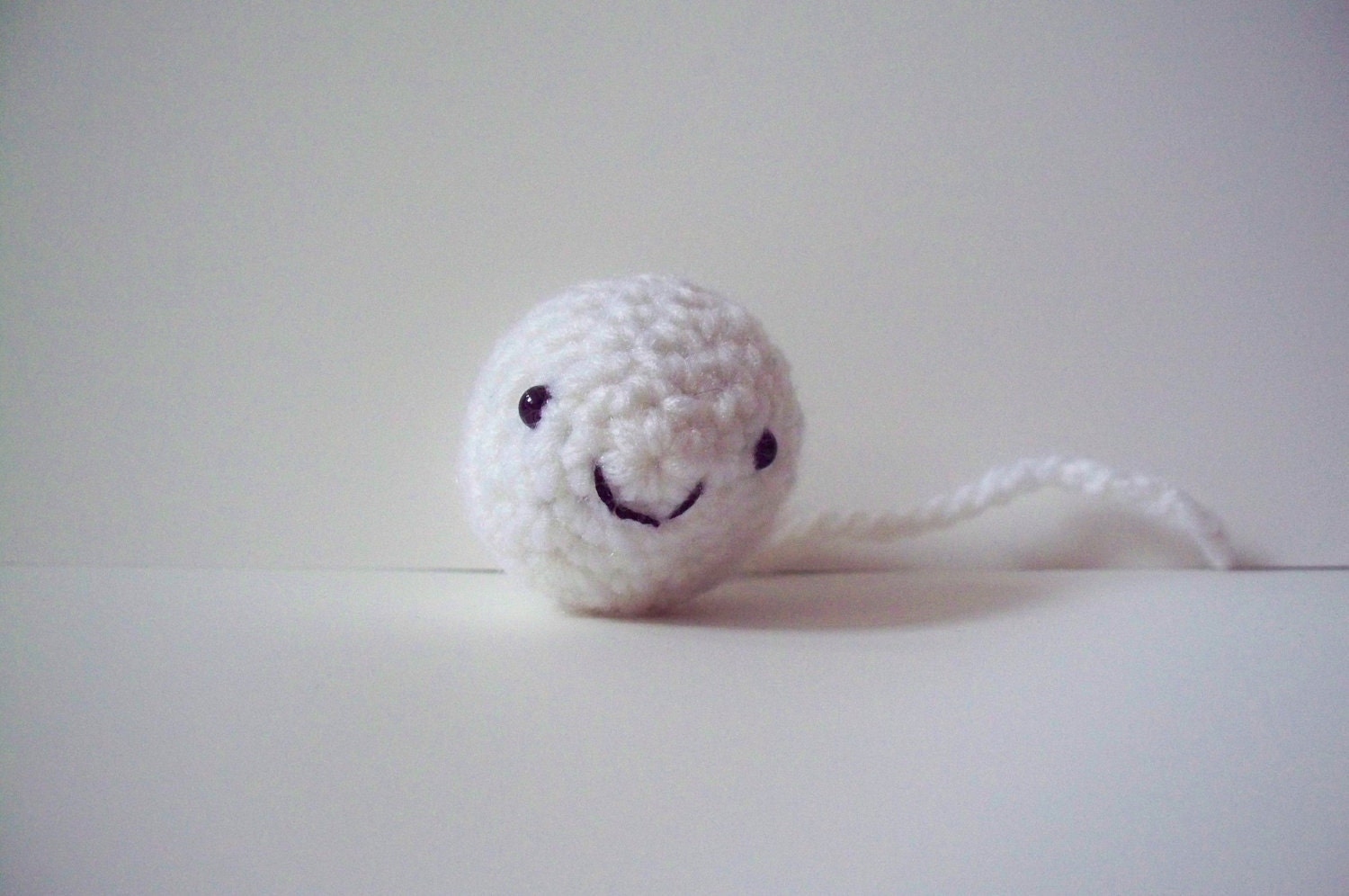 Smiley Sperm Crochet Amigurumi