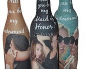 PERSONALIZED WEDDING FAVORS-Bridesmaids Gift-Wedding Gifts- Wine Insulators- Great Gifts for the Wedding Party