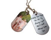 PERSONALIZED PHOTO GIFTS- Single Sided or Double Sided Tags-Great Gifts for Fathers Day-These Photo Tags Make Lasting Memories