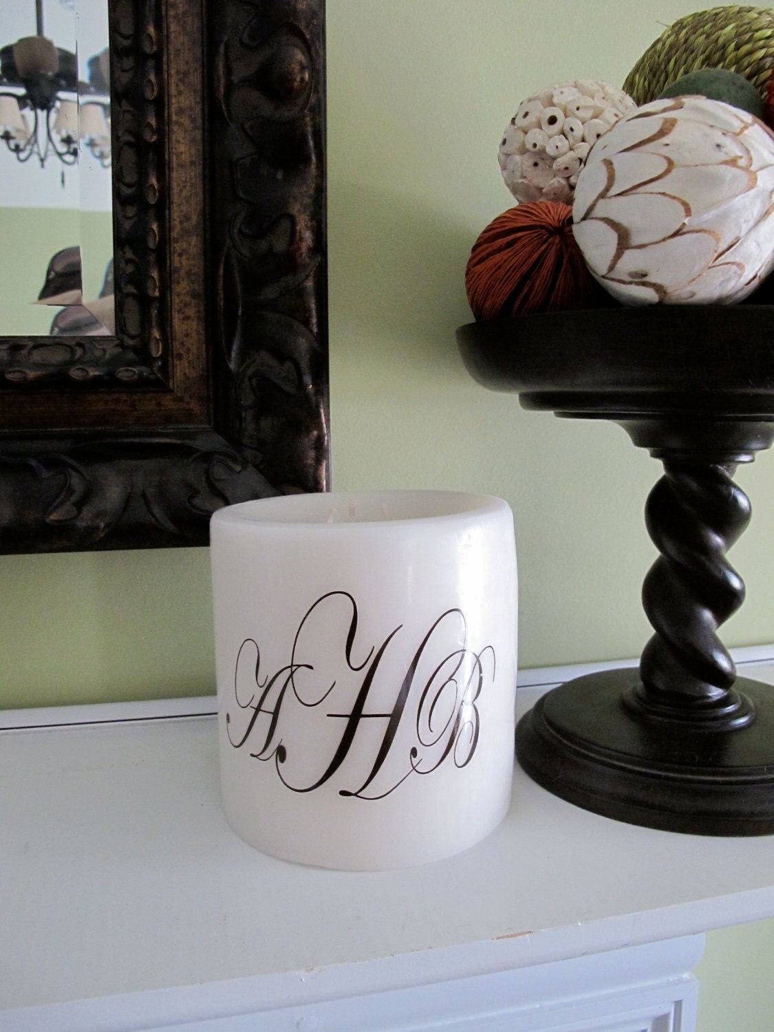Monogrammed Candle