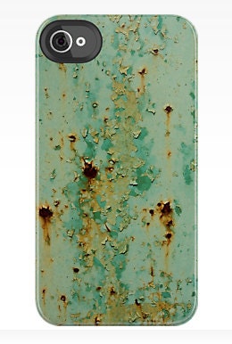 High Quality iPhone 4S/4 Shatterproof Case, Rusted Metal, Peeling Paint, Fine Art Photography by Glennis SIverson