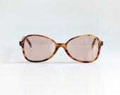 60s tortoiseshell bugeye sunglasses pink tinted lenses star detail plastic frames 1960 mod Itek Optical Sunspree USA