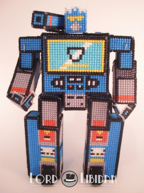 Transformer Optimus 3D Cross Stitch Pattern