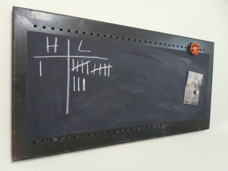 Heavy Metal Magnetic Industrial Chalkboard