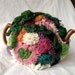 Freeform Crochet tea cozy, "Vine", fits a 4-6 cup pot