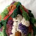 Freeform Crochet tea cozy, "Vine", fits a 4-6 cup pot