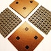 Eco Friendly Bonded Metal Coasters Industrial / Architectural, Drink Coasters, Beverage Coasters, Modern, Coffee Cup, Wine Glasses Coasters