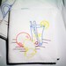 Embroidered Kitchen Towel - Lemonade - hand embroidered dish towel