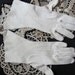 Beautiful Ivory White Ladies Nylon Wrist Gloves