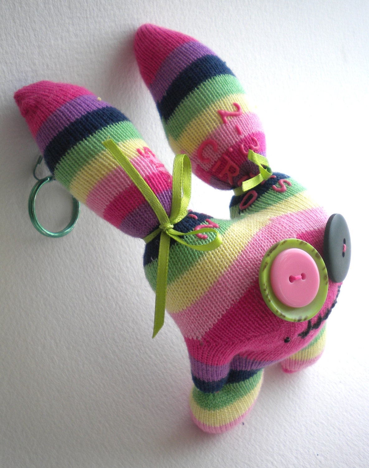 Sock Zombie Keychain