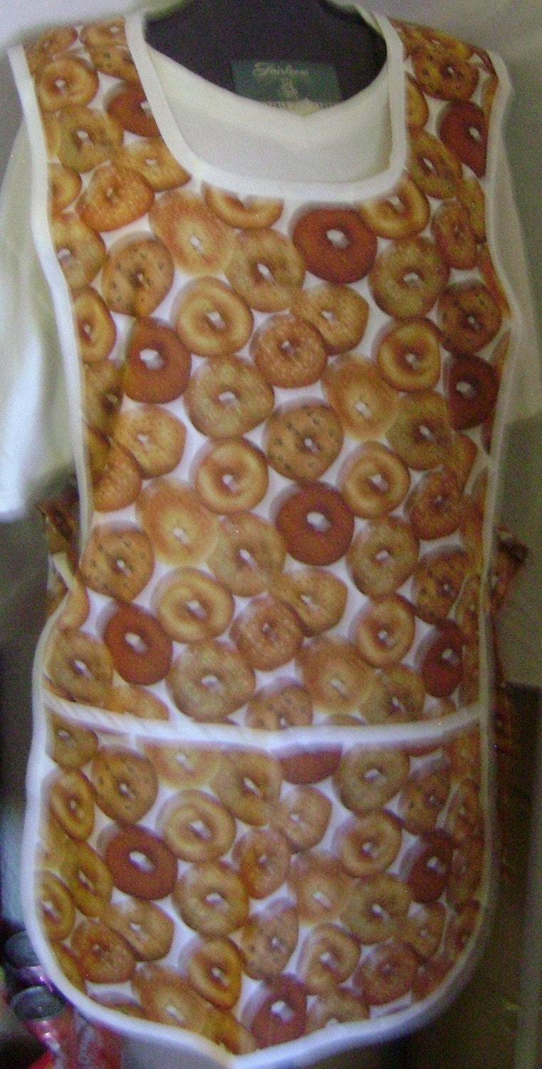 Cobbler Apron with Bagel Print (106) Small