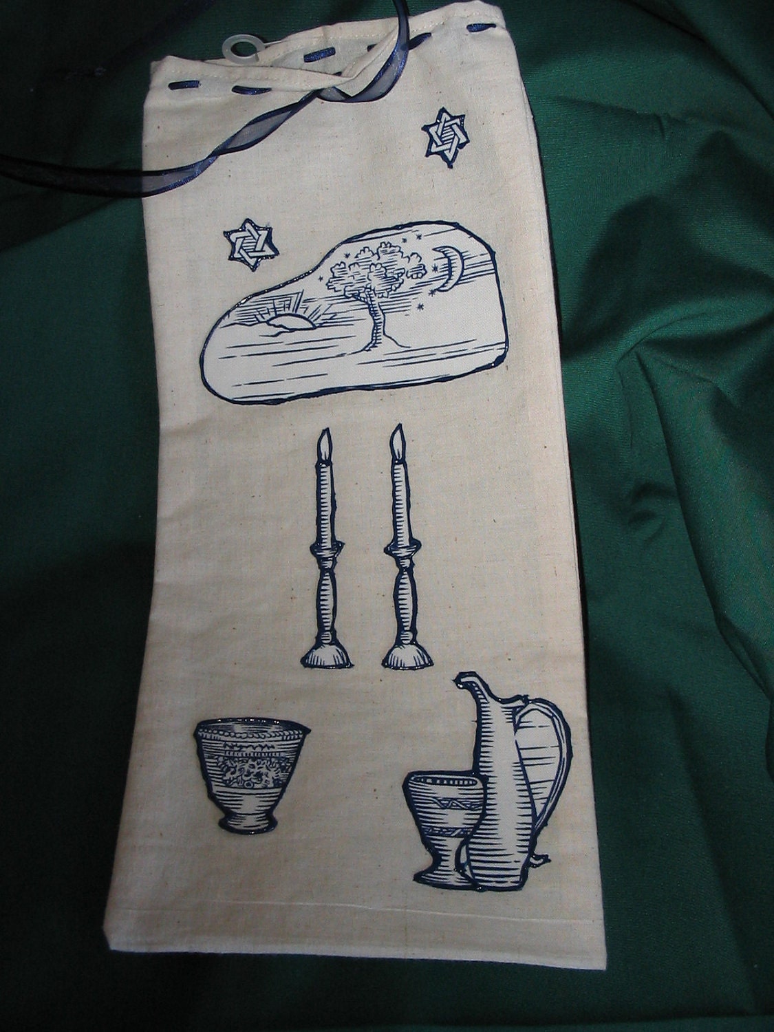 Wine or Liquor Gift Bag Shabbat Candles (178)