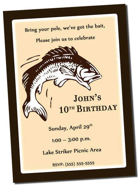 Fishing Birthday Party Invitation Printable