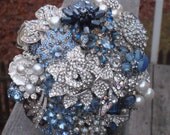 Brooch and Jeweled Bouquet   Made to Order...Just for You