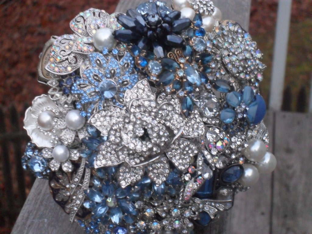 Brooch and Jeweled Bouquet Made to Order...Just for You