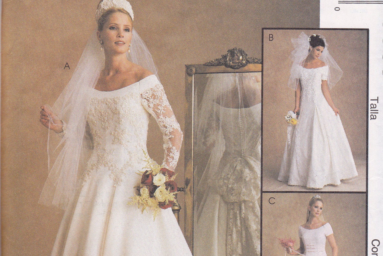 McCalls 9685 wedding dress sewing pattern Alicyn Exclusives uncut 16 18 20