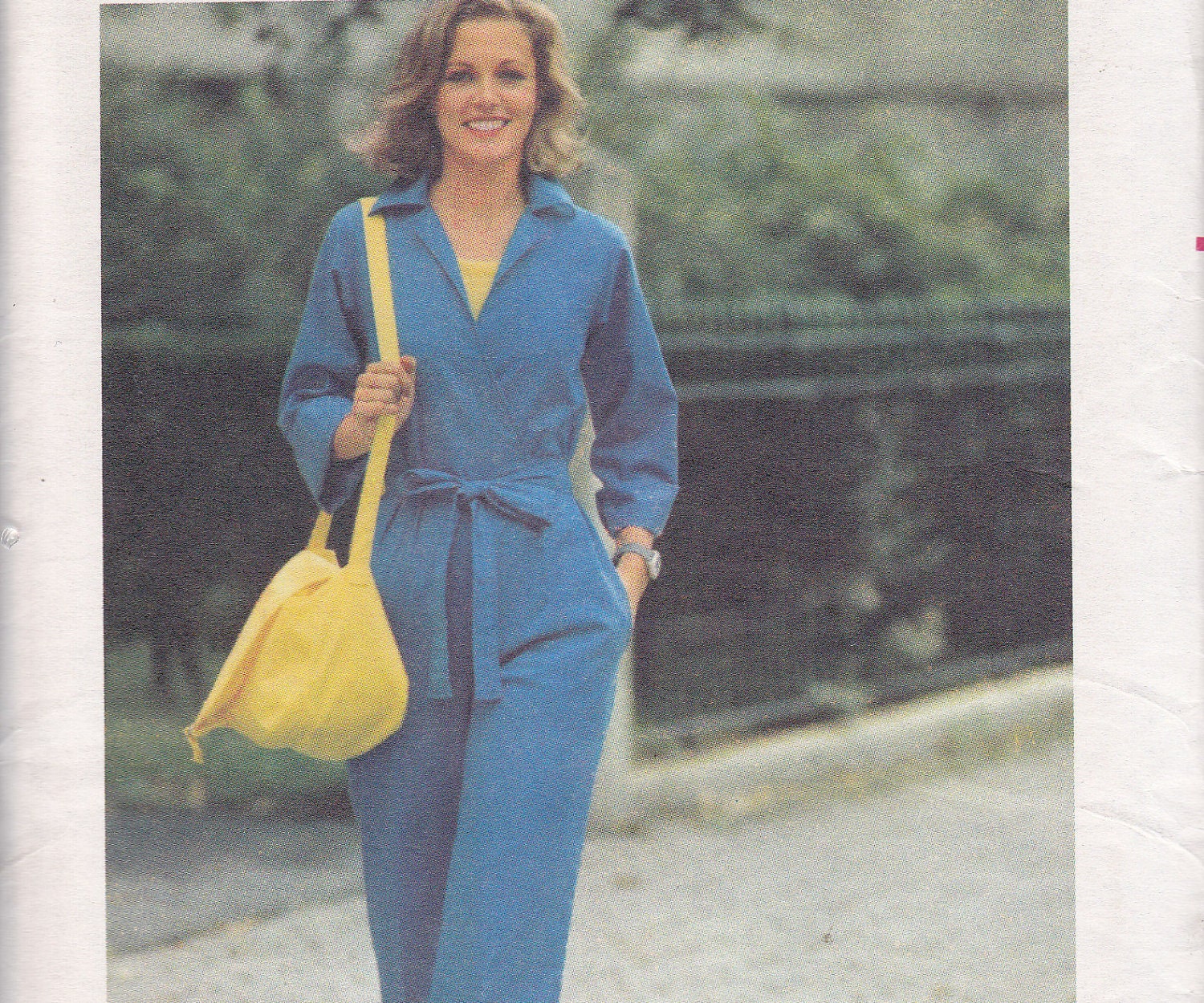 Wrap jumpsuit size 16 1970s uncut sewing pattern Butterick 5240 bust 38